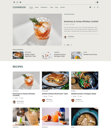 CookBook - WordPress recipe theme