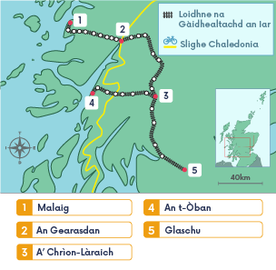 Map de Loidhne na Gàidhealtachd an Iar