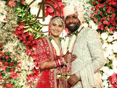 Arti Singh Wore A Glorious Red Embellished Lehenga To Marry Dipak Chauhan