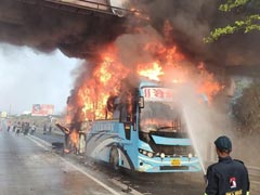 Bus Erupts In Flames On Mumbai-Pune Expressway, 36 Escape Unhurt