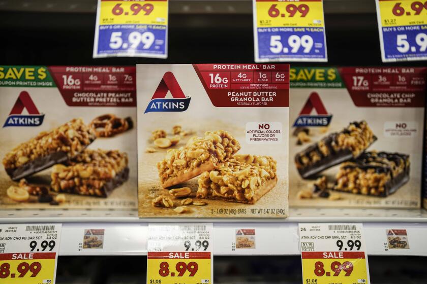 Productos para perder peso en un supermercado en Marietta, Georgia, el 21 de abril de 2024. (Foto AP/Mike Stewart)