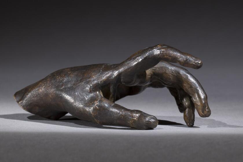 Camille Claudel, "Study of a Left Hand," about 1889, bronze