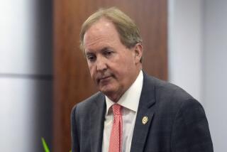 FILE - Texas Attorney General Ken Paxton appears at a pretrial hearing in his securities fraud case before state District Judge Andrea Beall, Tuesday, March 26, 2024 at Harris County Criminal Courts at Law in Houston. A Texas appeals court has ruled that Paxton can face discipline from the state bar association over his failed effort to overturn the 2020 presidential election. (Yi-Chin Lee/Houston Chronicle via AP, File)