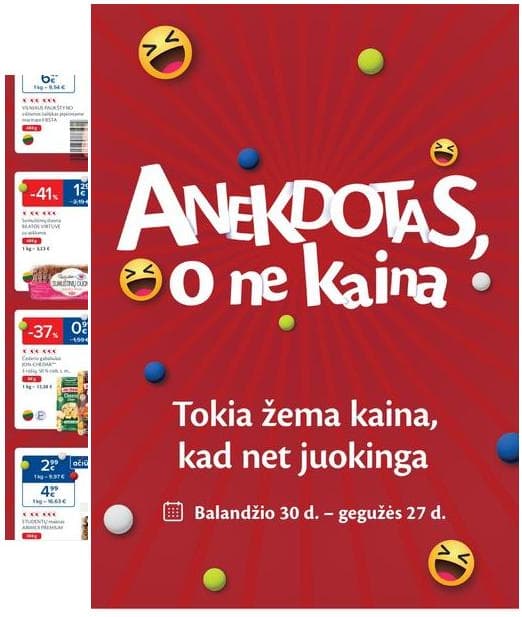 Maxima - Maxima "Anekdotas, o ne Kaina" leidinys | 2024-04-30 - 2024-05-27 2024-04-30 – 2024-05-27