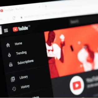 A close-up of the YouTube home screen on a user&#x27;s browser.