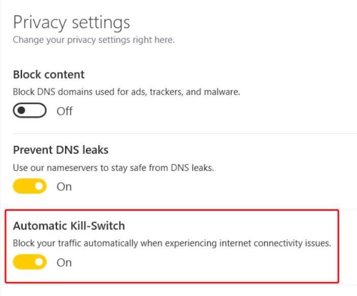 CyberGhost has a kill switch feature that should disconnect your internet if the VPN fails, but our tests found it doesn't always work properly.