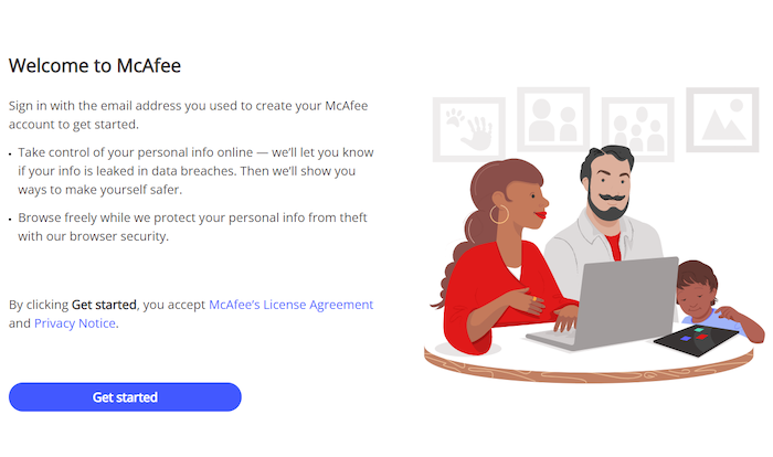 Getting started with McAfee requires you to enable each security feature individually.