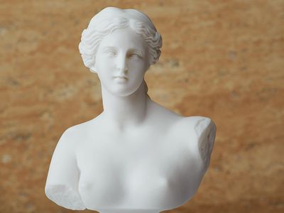 Statue of Aphrodite, ancient Greek goddess of beauty. Mythology