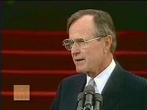 Witness the inaugural address of President George Bush at Washington, D.C., January 20, 1989