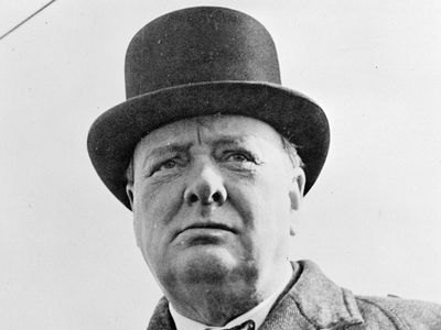 Winston Churchill. Prime Minister Winston Churchill of Great Britain. British statesman, orator, and author, prime minister (1940-45, 1951-55). Photo 1942?