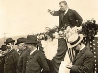 President Theodore Roosevelt delivering a speech, September 2, 1902. Teddy Roosevelt.