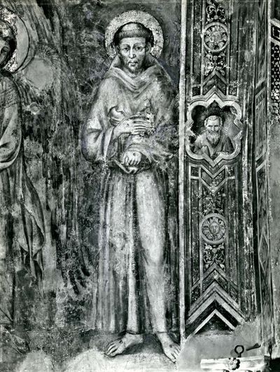 St. Francis of Assisi in a fresco by Cimabue