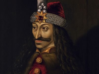 Vlad III, Prince of Wallachia (1431-1476), oil on canvas painting from the second half of the 16th century; in the collection of the Ambras Castle, Innsbruck.