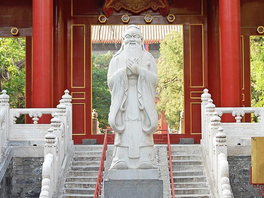 Statue of Confucius in Beijing, China