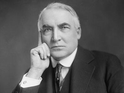 Warren G. Harding, twenty-ninth president of the United States, date provided c. 1905 - 1945. (Warren Harding, presidents)