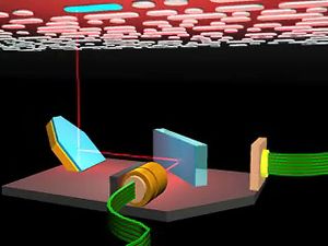 Study how an infrared laser scans the metallic reflective layer of a disc to read recorded sound