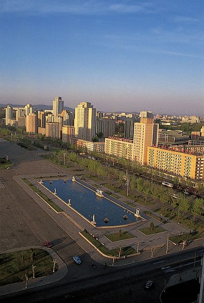 Pyongyang, North Korea: skyline