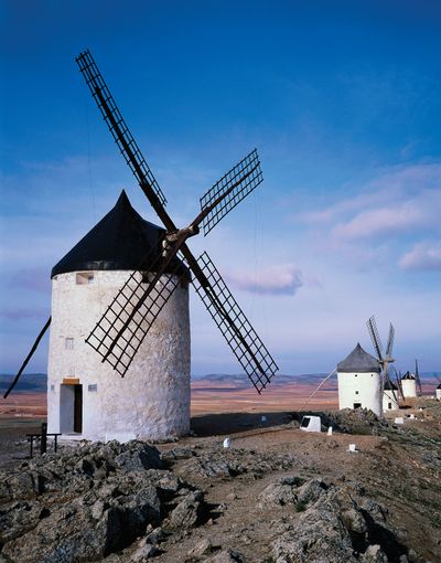 windmills in Castile–La Mancha, Spain