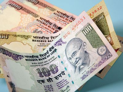 Indian currency (India, money, rupees, rupee, Mahatma Gandhi)