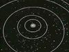 Follow Voyager flight paths past gas giants Jupiter, Saturn, Uranus, and Neptune and beyond Pluto