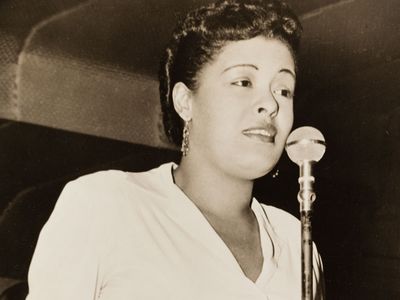 America jazz singer Billie Holiday, 1943. (gelatin silver print)