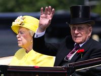 Queen Elizabeth II and Prince Philip attend Royal Ascot day four on Jun 19, 2015 in Berkshire