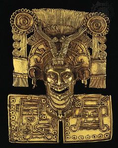 Mixtec gold pectoral