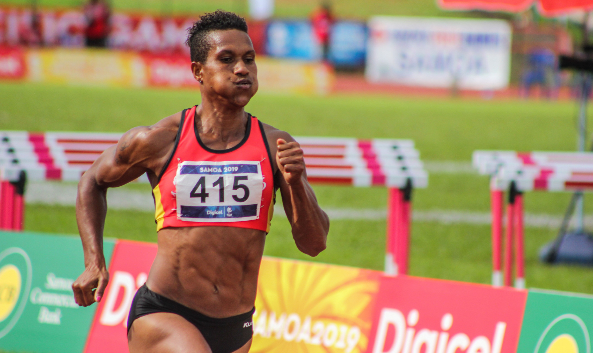 Wisil completes historic Pacific Games sprint triple-triple with 200m gold
