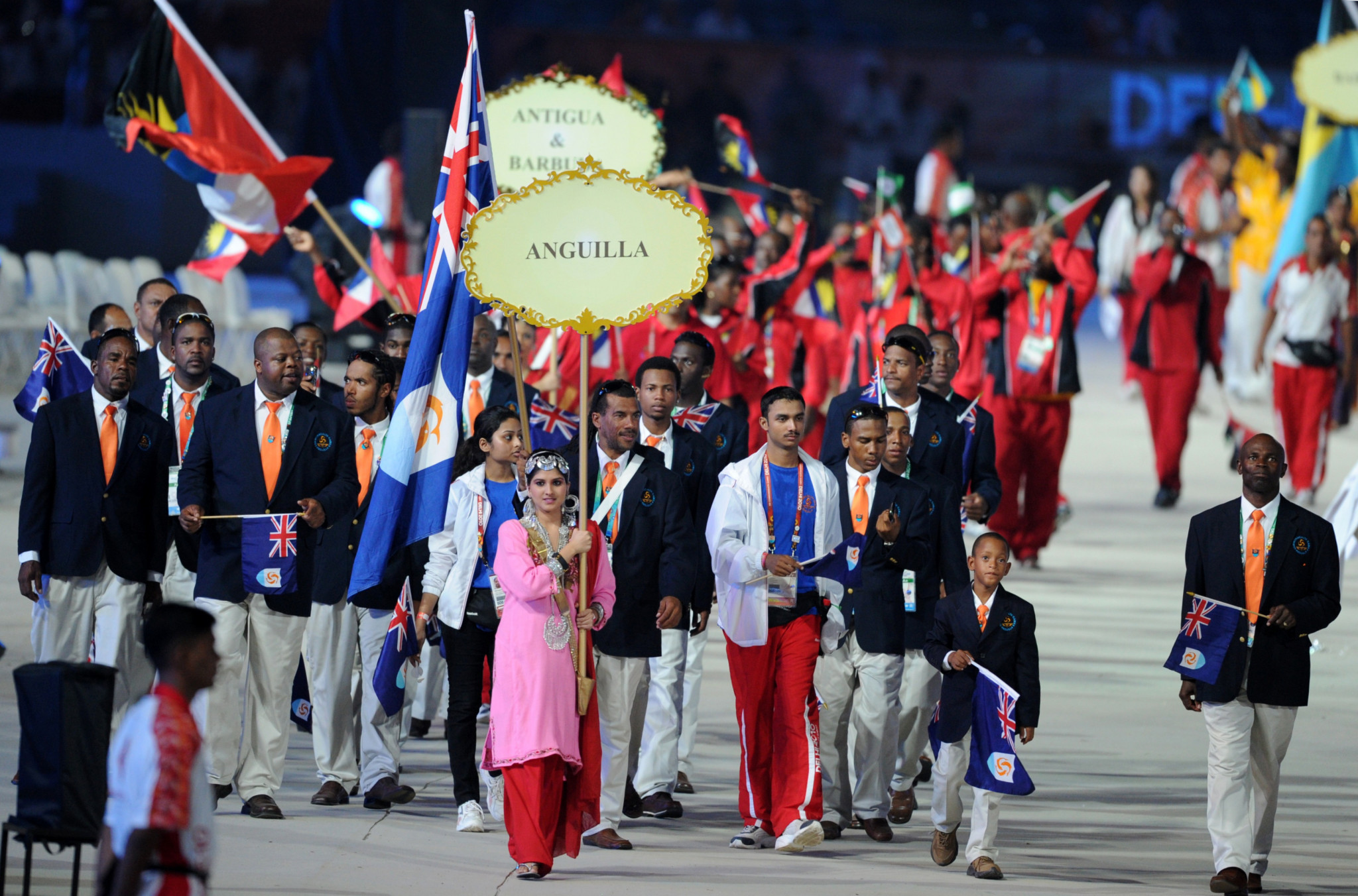 Anguilla at the 2010 Commonwealth Games in New Delhi ©Getty Images