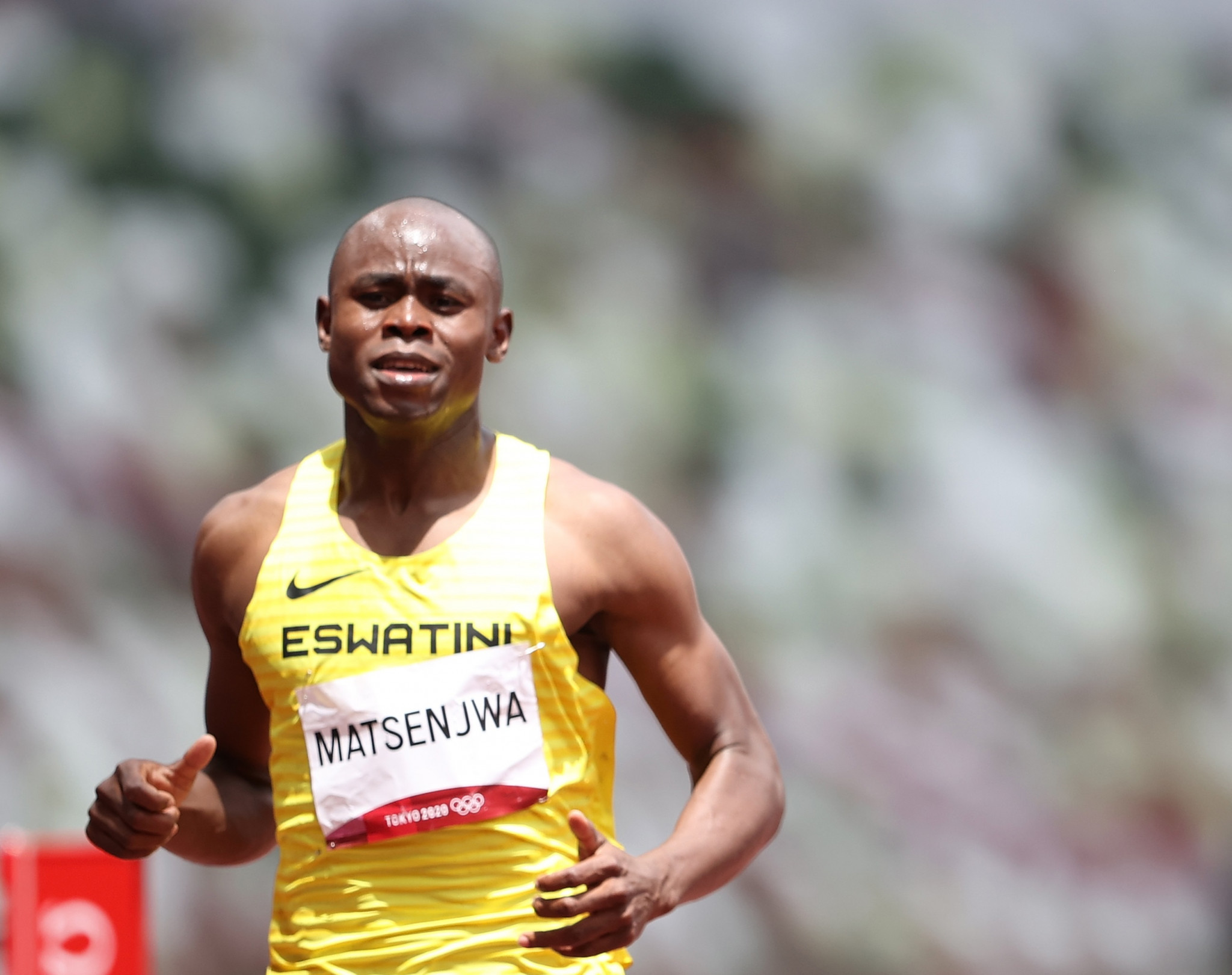 Tokyo 2020 semi-finalist Sibusiso Matsenjwa will be a big Birmingham hope in the 200 metres ©Getty Images