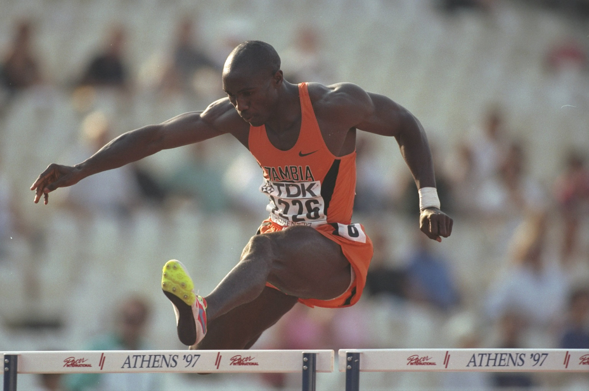 Samuel Matete won the world title in the 400 metres hurdles in 1991 ©Getty Images