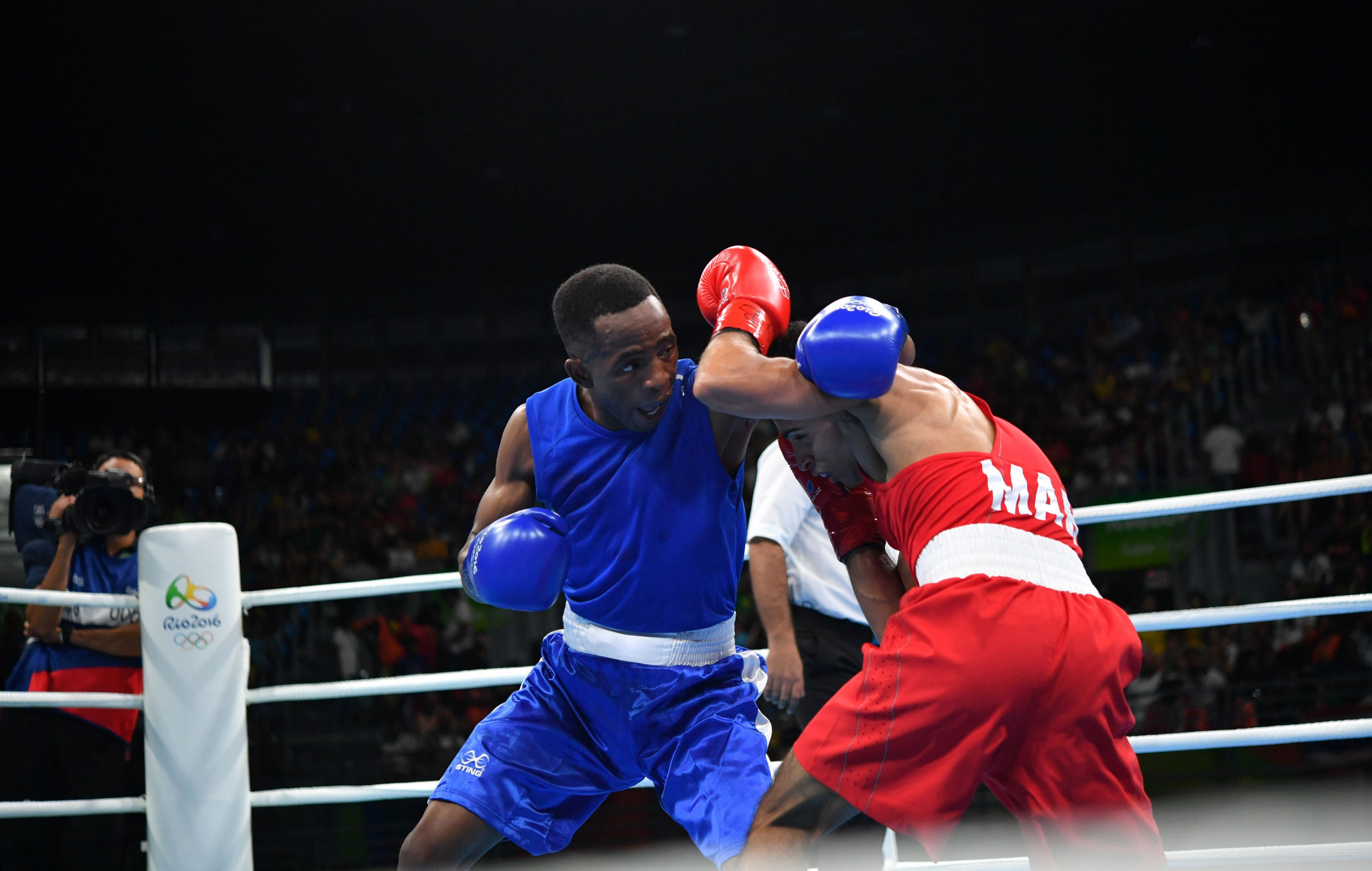 Moroke Mokhotho, left, is one of five boxers Lesotho has named in its team for Birmingham 2022 ©Getty Images