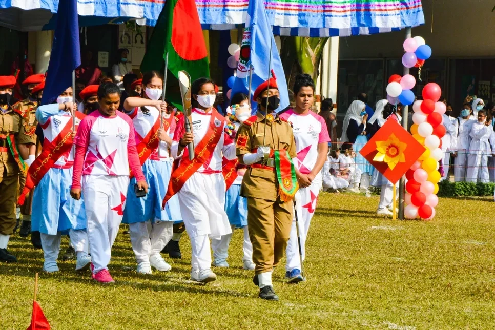 The Queen's Baton Relay visited Bangladesh in January ©Birmingham 2022