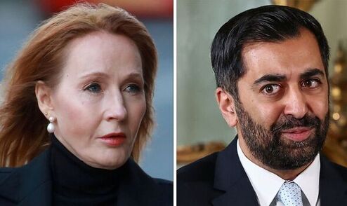 Jk rowling humza yousaf snp resign