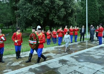 Делегация Милли Меджлиса посетила в Черногории памятник Партизану-борцу (фото)