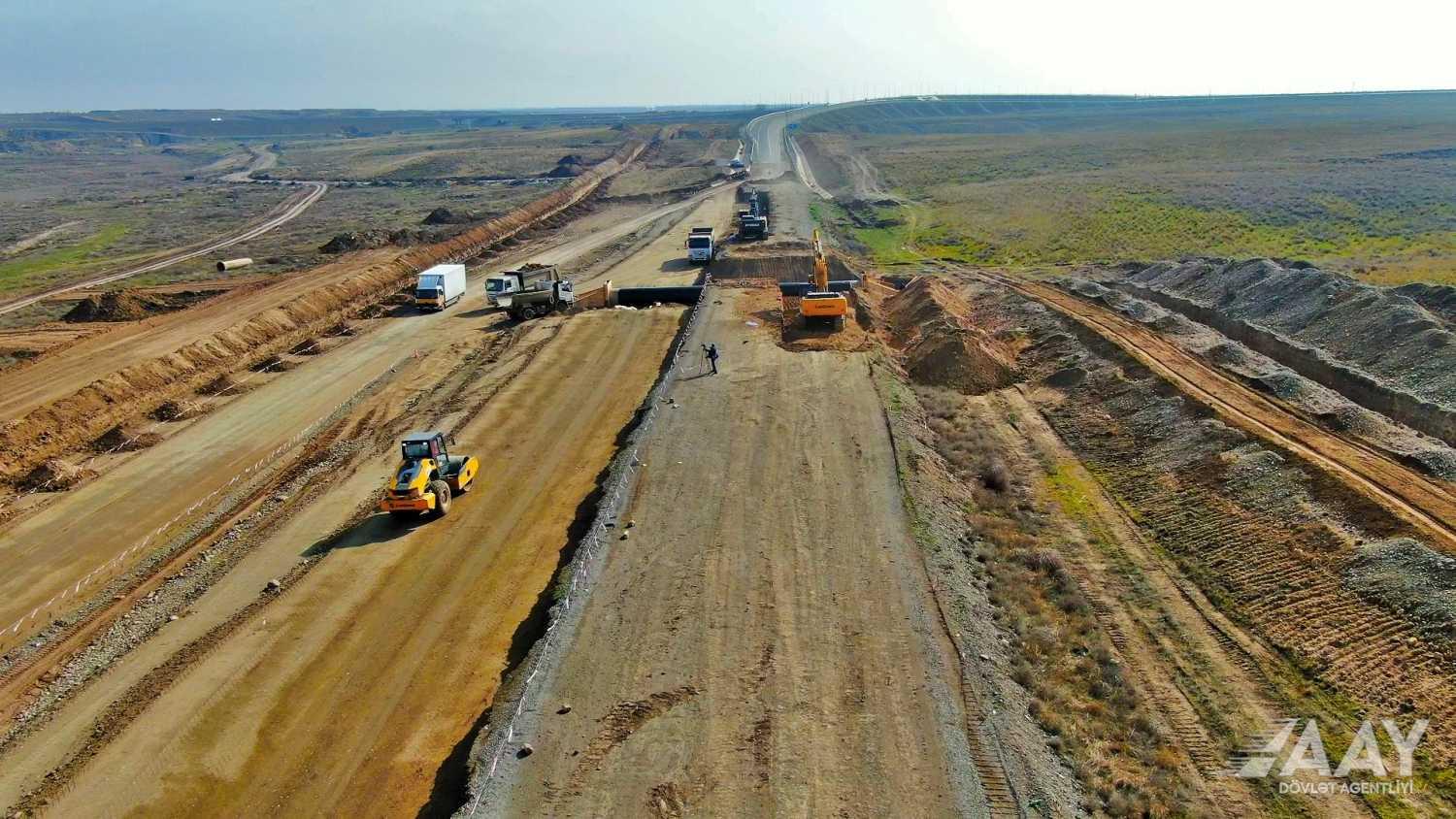 Началось строительство дороги в Аскеран (фото)