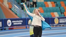 Ольга Рыпакова на церемонии закрытия Х чемпионата Азии по легкой атлетике