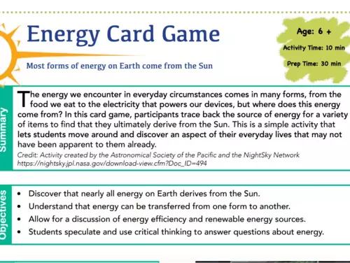 Energy Card Game