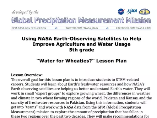 Using NASA Earth-Observing Satellites to Help Improve Agriculture and Water Usage