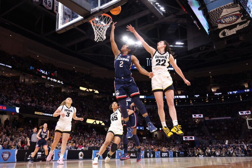 Iowa-UConn Final Four matchup breaks record for most-watched women’s college basketball game