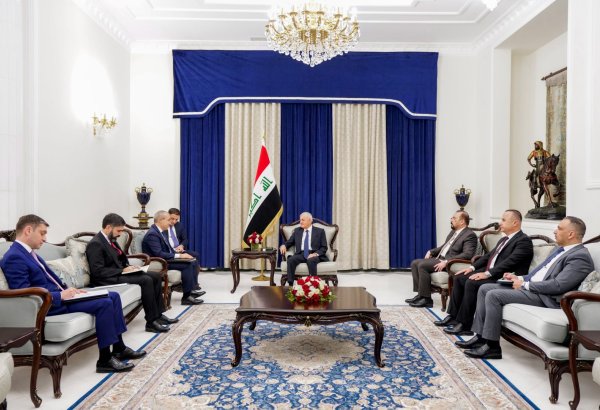 Президент Ирака принял азербайджанскую делегацию (ФОТО)