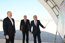Президент Ильхам Алиев дал старт реконструкции Ширванского оросительного канала в Гаджигабульском районе (ФОТО/ВИДЕО)