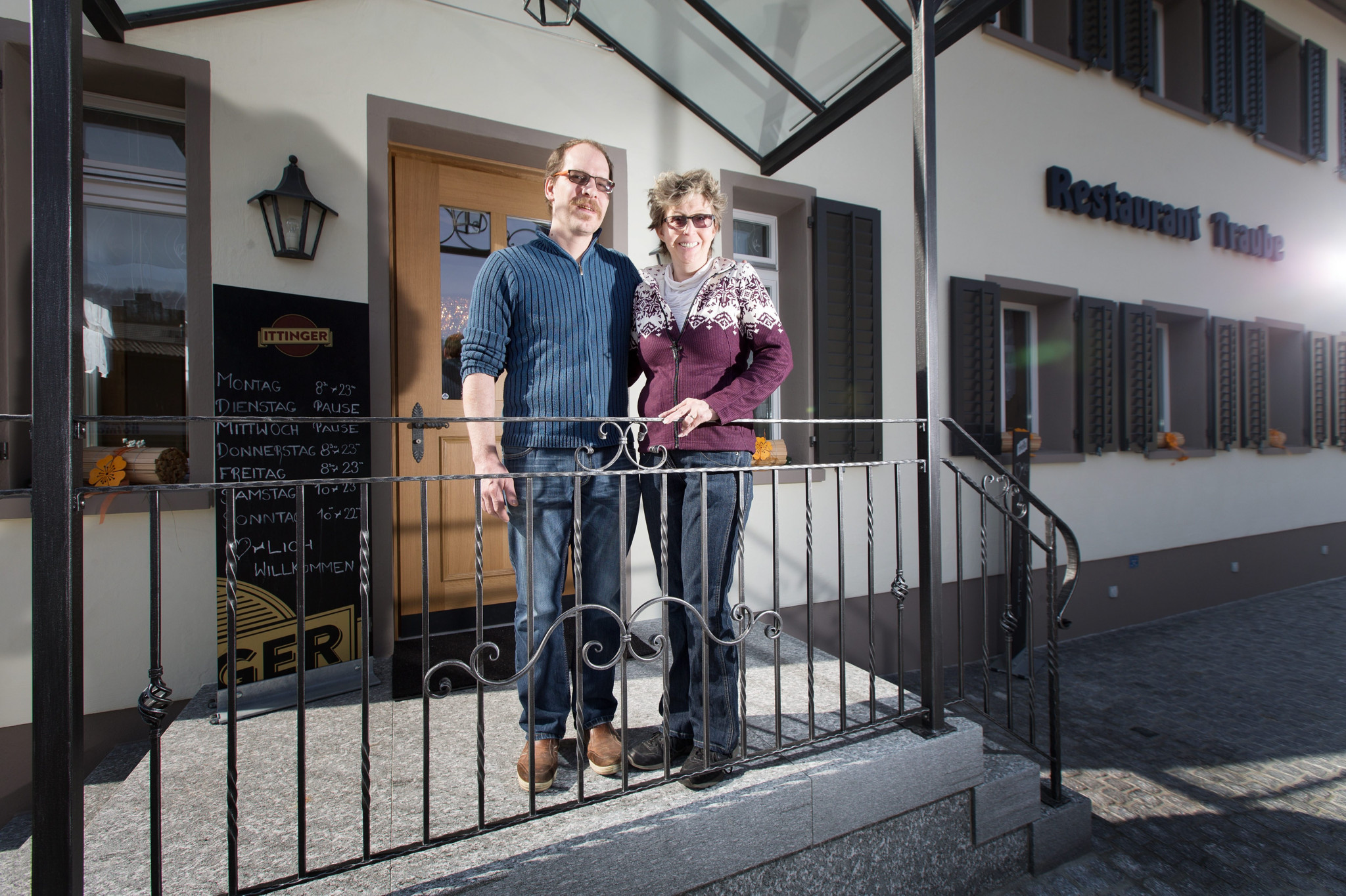 Rikon, 23.03.2015,
Reto und Jacqueline Bundi die neuen Besitzer des Restaurants Traube.

© Michele Limina 
VERWENDET 28.03.2015
