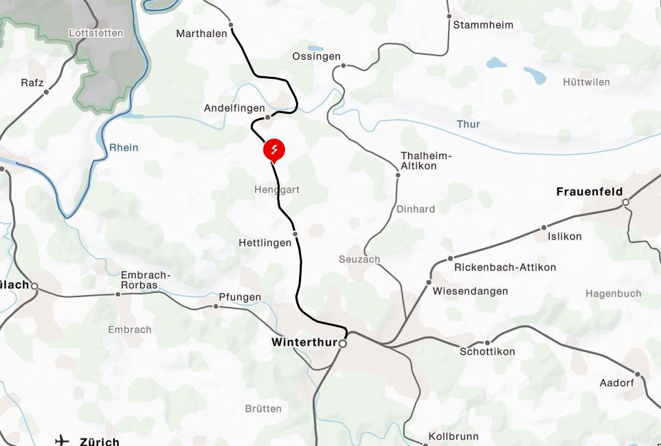 Störung zwischen Winterthur und Andelfingen behoben