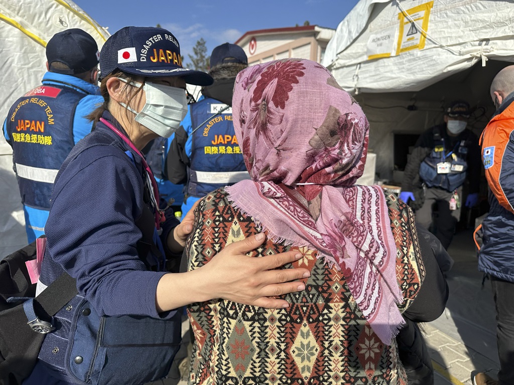 A Japanese Emergency Medical Team deployed to Türkiye to provide health services to people affected by the earthquake