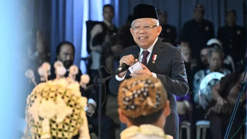 Hadiri Akad Nikah Pernikahan Putri Ketua MPR, Wapres Beri Wejangan
