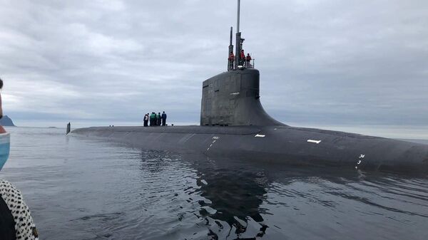 Американская подводная лодка USS Seawolf (SSN 21) в окрестностях Тромсё