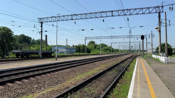 Железная дорога в селе Долгоруково