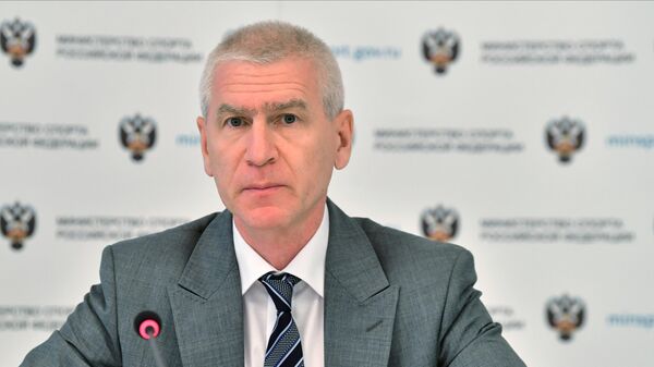 Министр спорта РФ Олег Матыцин на заседании штаба по контролю подготовки сборной России к Олимпиаде-2020 в Министерстве спорта Российской Федерации в Москве.