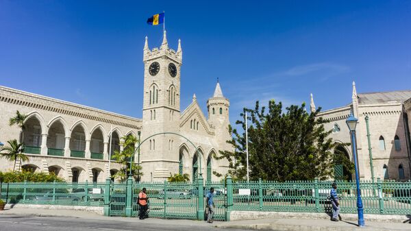 Здание Парламента в центре Бриджтауна, Барбадос